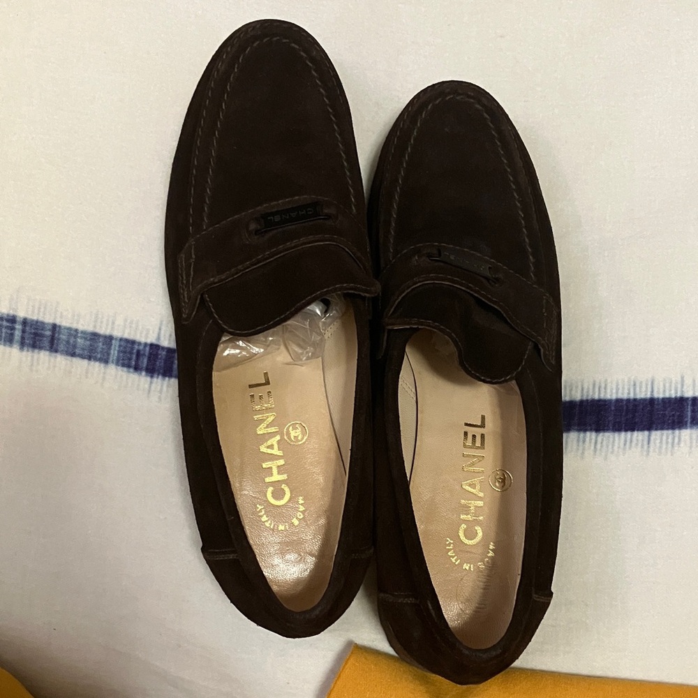 CHANEL Brown Loafers